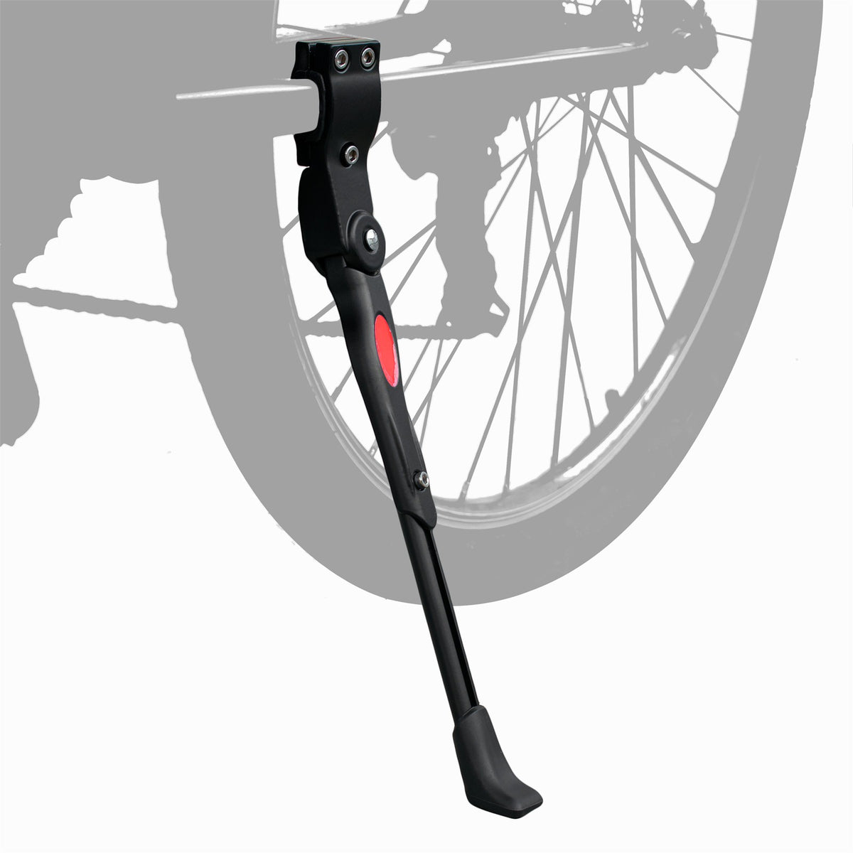 BIKE STAND ADJUSTABLE MOUNTAIN BICYCLE PROP KICK REAR SIDE LEG FOLDING ARM UK