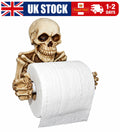 Skeleton Toilet Paper Holder with Keyhole Slot for Wall Mounting, Spooky Skull🔥