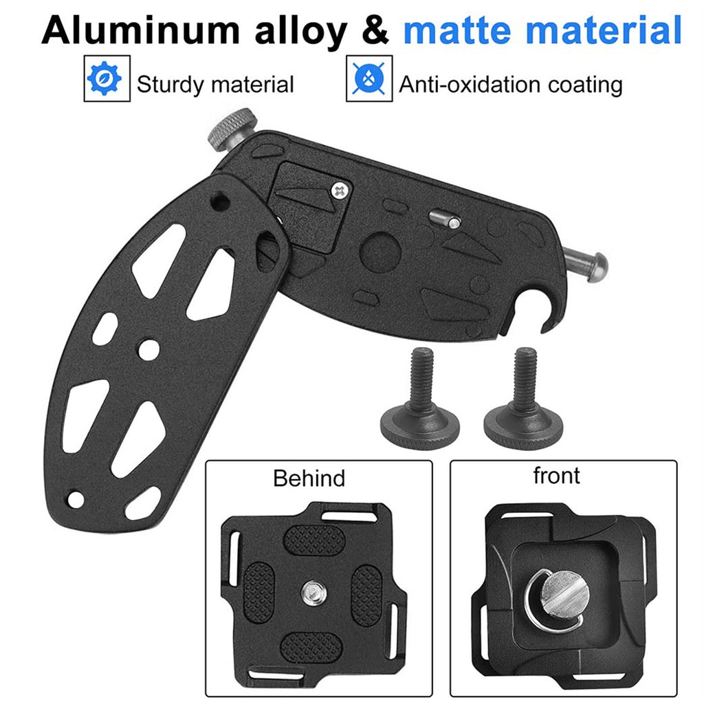 DSLR Camera Waist Belt Clip Hanging Buckle Kit For Backpack Shoulder Strap Mount