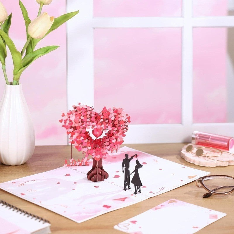 3D Pop Up Romantic Love Anniversary Valentines Mothers Day Greetings Card 2026