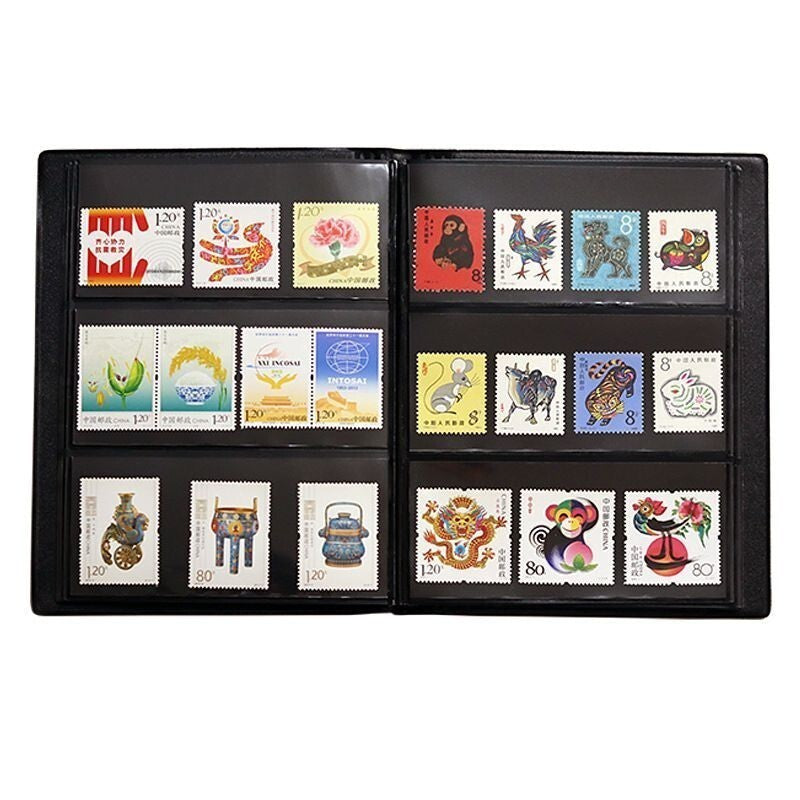 Premium Stamp Collection Album with Protective Holder Pages for Philatelists