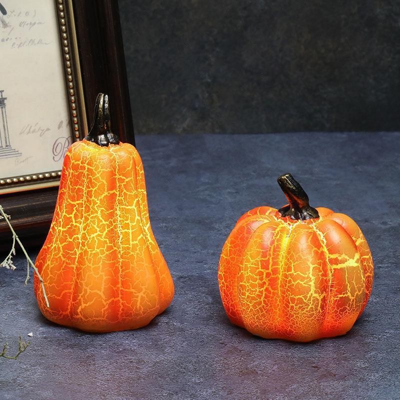 Halloween 3 x Pumpkin Light up decoration LED party prop table decor