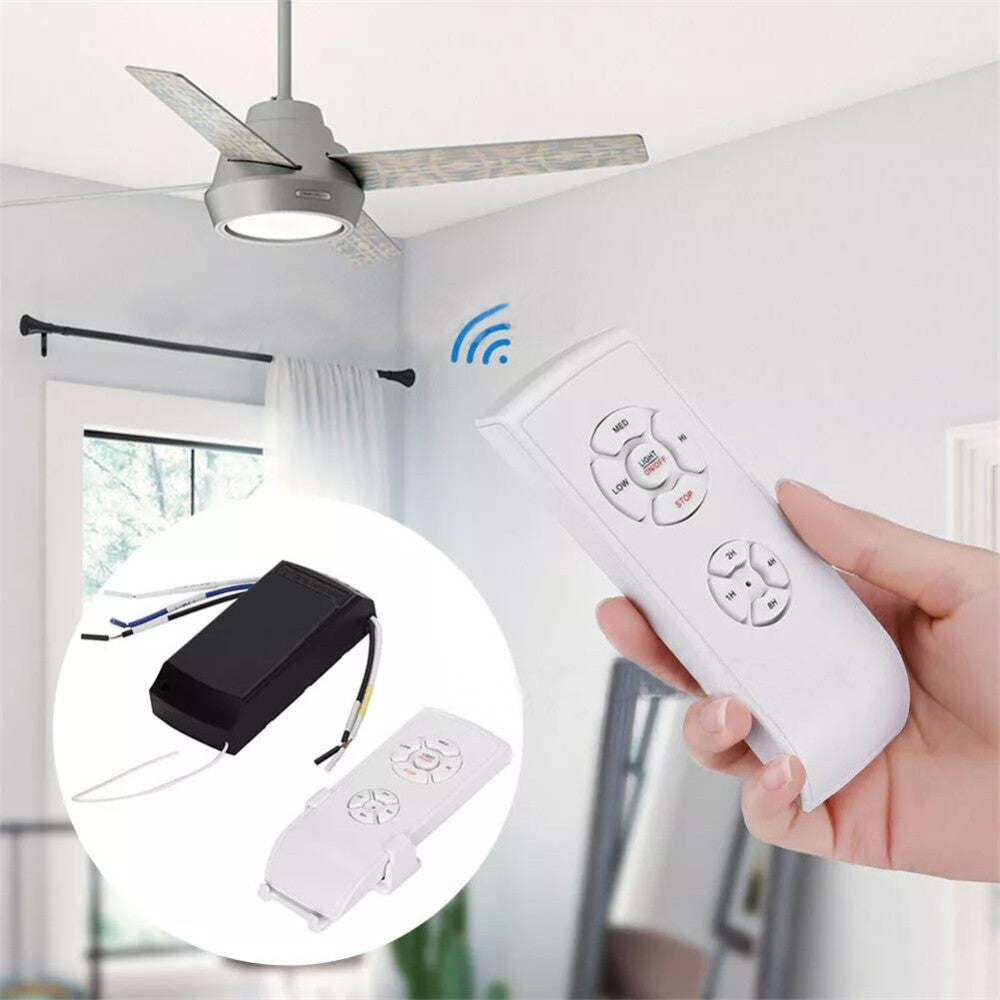 Ceiling Fan Light Lamp Controller Wireless Remote Speed Control Receiver Kit