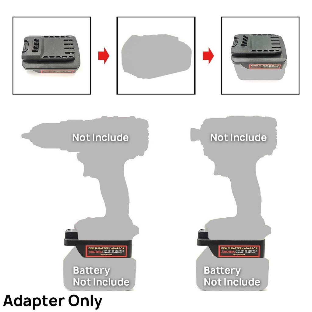 Battery adapter for DW 18V / 20V to for Craftsman 20V(V20)&for Stanley 18V(V20).