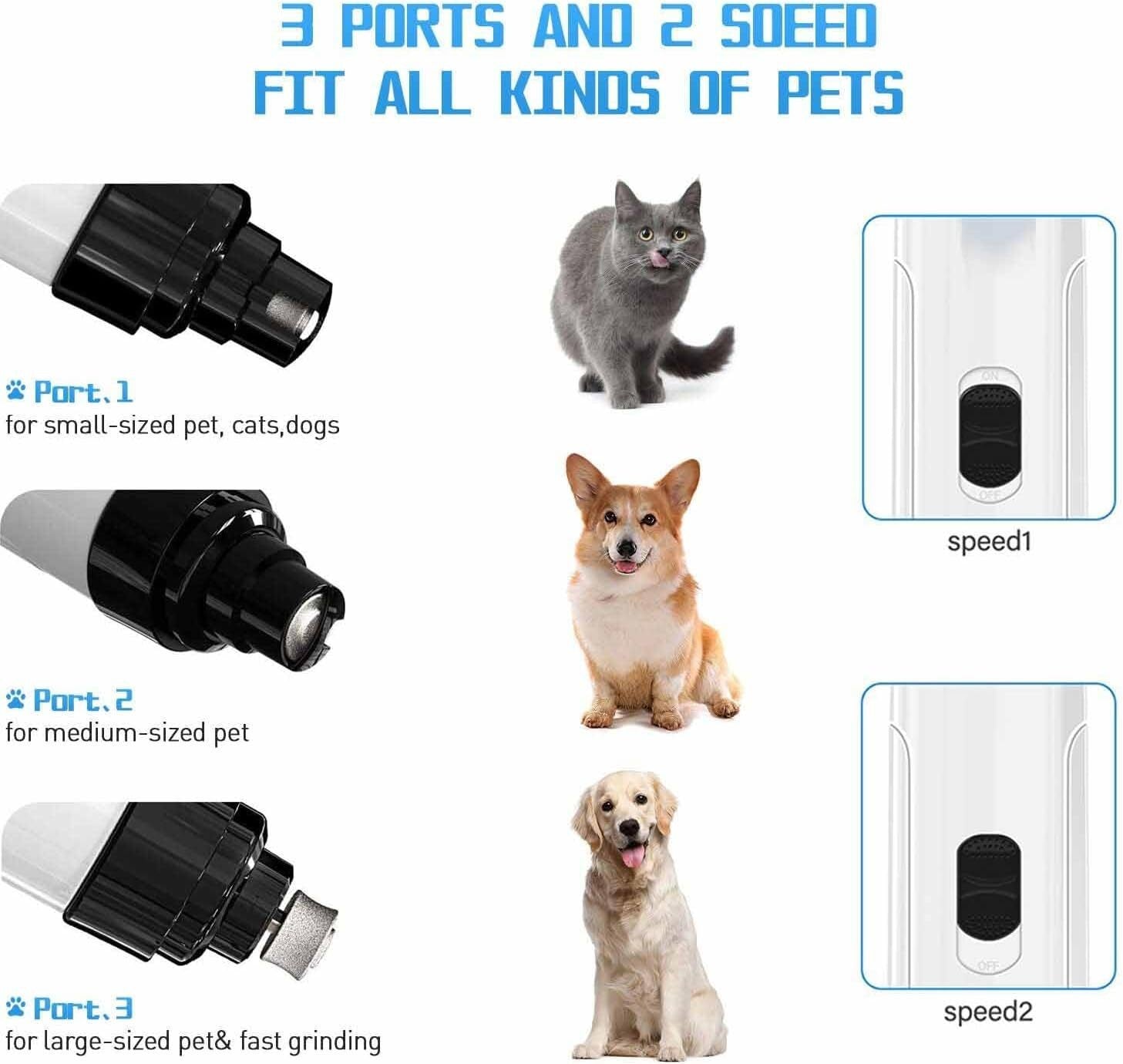 Heusom Silent Groom Pro Silent Grind Silentgrind Pro Dog Nail Trimmer Smooth UK