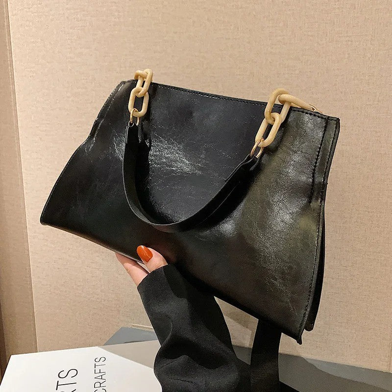 Women’s Everyday Large Tote Bag – Soft PU Leather Shoulder & Crossbody Handbag.