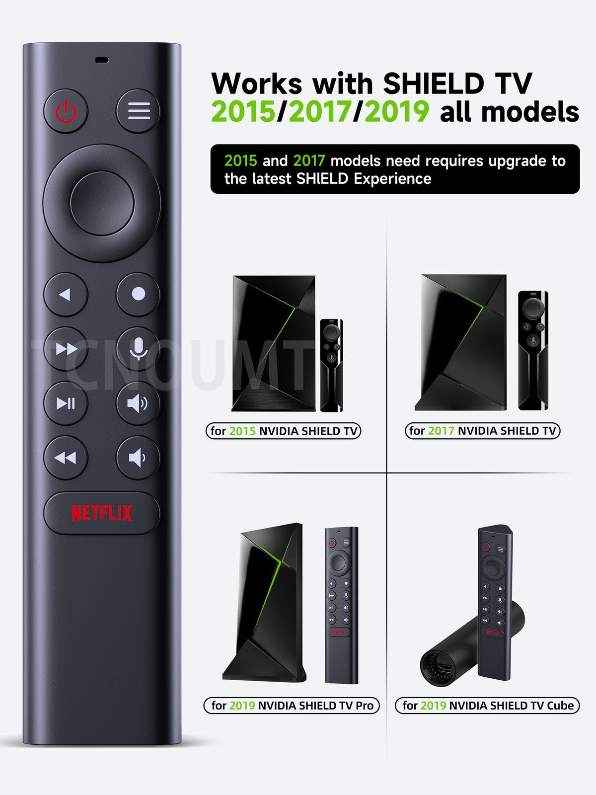 Remote Control with Voice & Backlight Compatible with NVIDIA Shield TV 2015-19