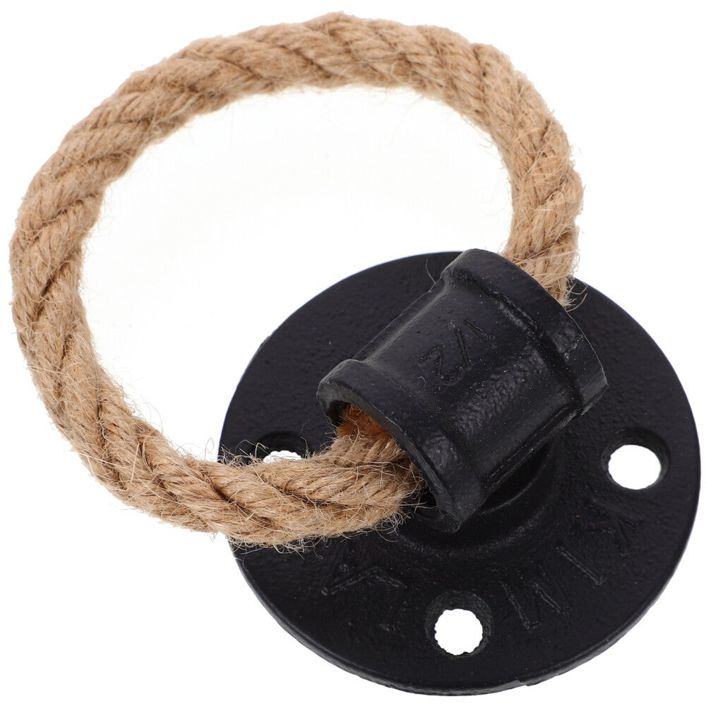 Rope Pull Handle Ring Handles Rustic Door Wall Mounted