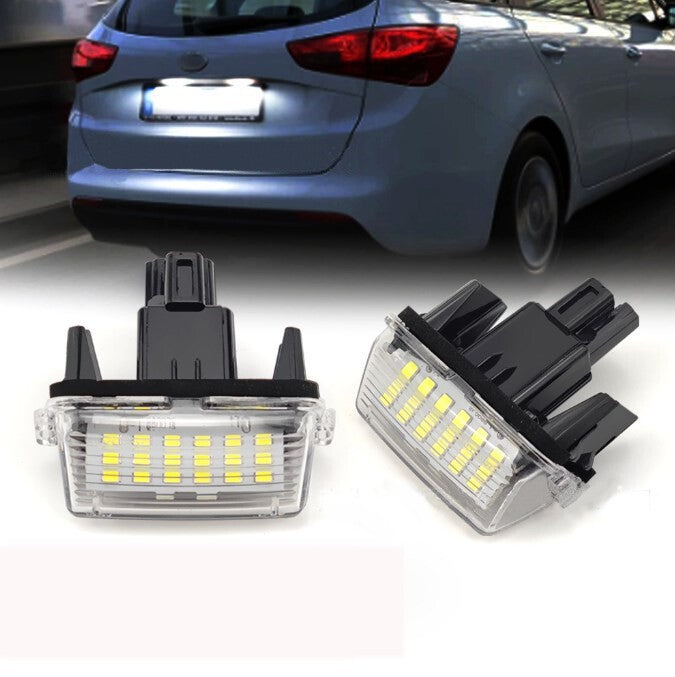 2x LED Licence Number Plate Lights For Toyota Avensis Verso Yaris Vitz Auris TS