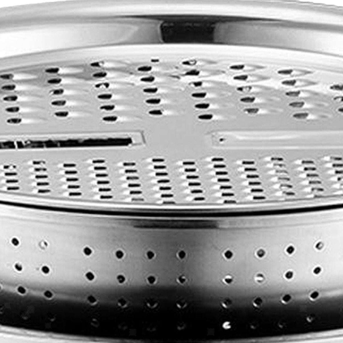 3IN1 Kitchen Basin Chopping Grater Cutter Strainer Bowl Set 28cm Stainless Steel