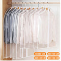10PCS Clear Polythene Garment Covers Suit Dress Coat Dust Protector Zip Bags UK