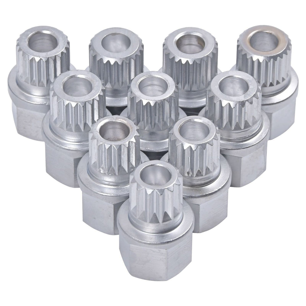 10PC BMW Wheel Lock Nut Removal Key toothed Anti-Theft Screw Lugnut Socket
