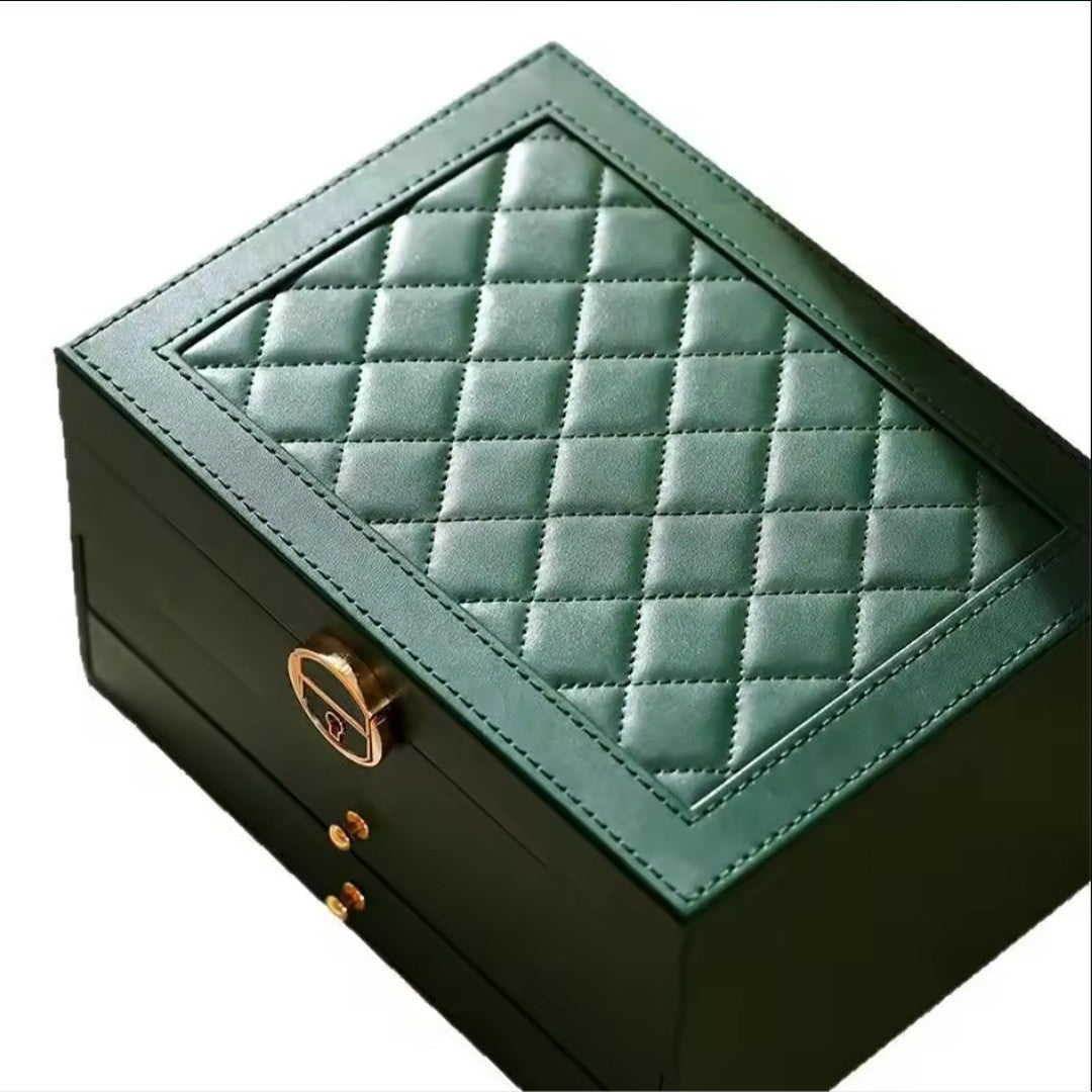 Large 3 Layer Jewellery Organizer Storage Necklace Storage Box Drawer Cabinet