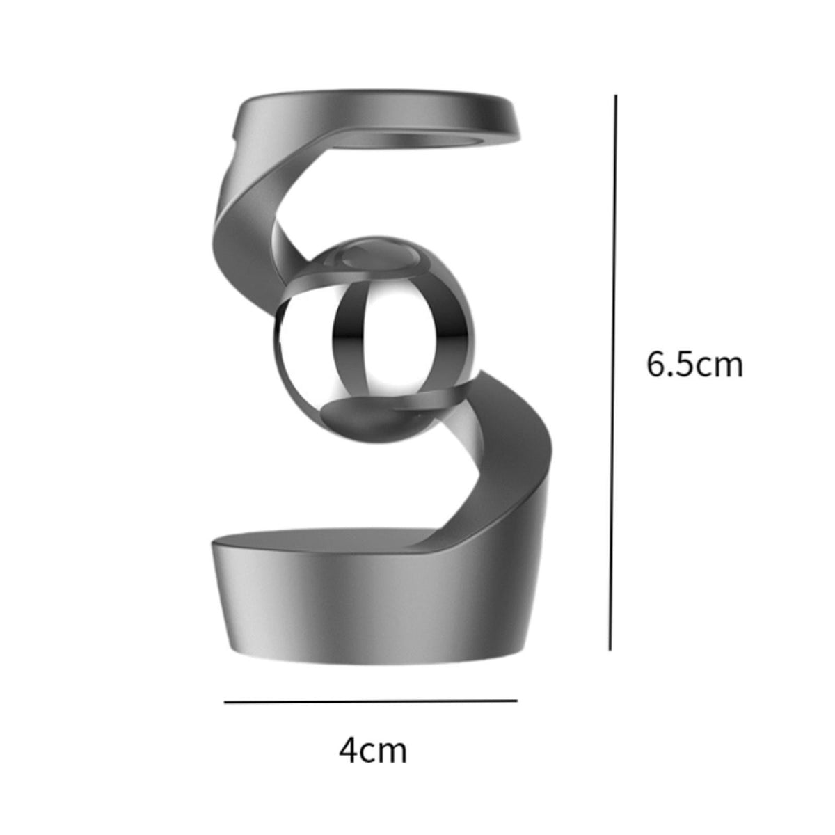 Gravity Defying Kinetic Desk Toy Metal for Adults Desktop Rotating Gyroscope