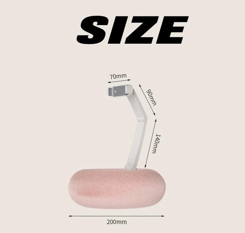 New Chill Nest Phone Holder,Ultra-Soft Plush Pillow Stand for Smartphone&Tablet