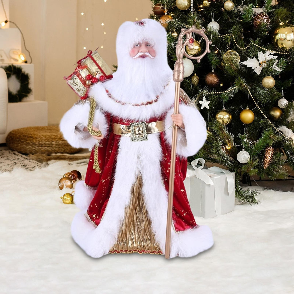 Santa Claus Figurine Doll Standing Santa Figure