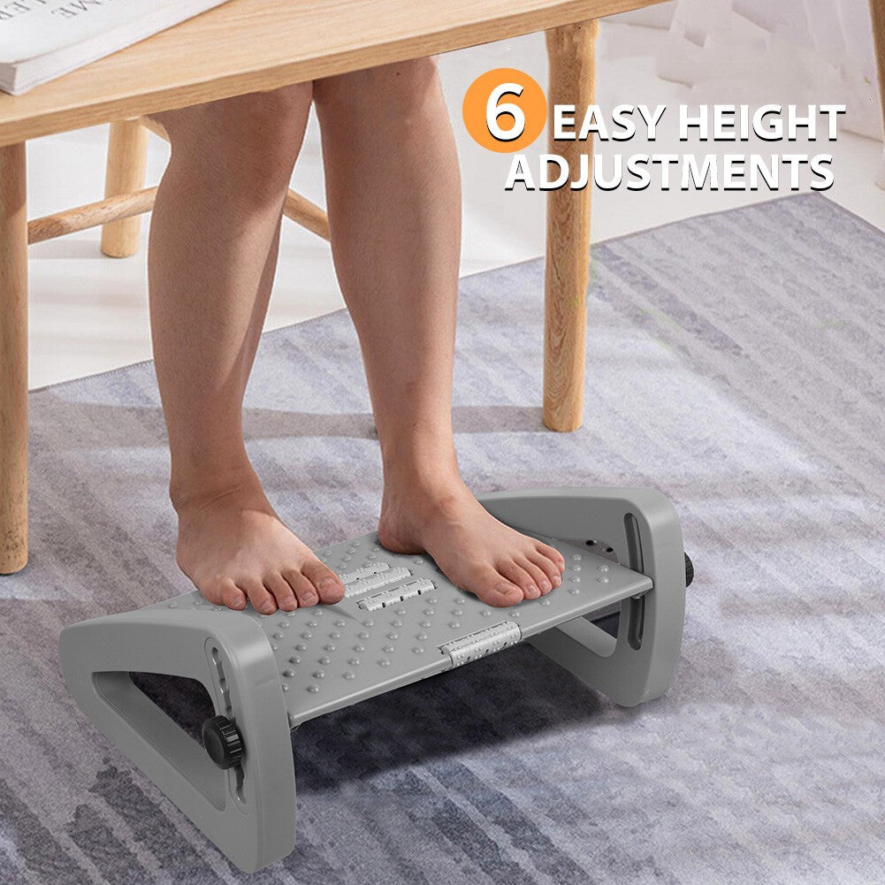 Adjustable Footrest Under Desk Foot Leg Rest for Office Chair Ergonomic Computer