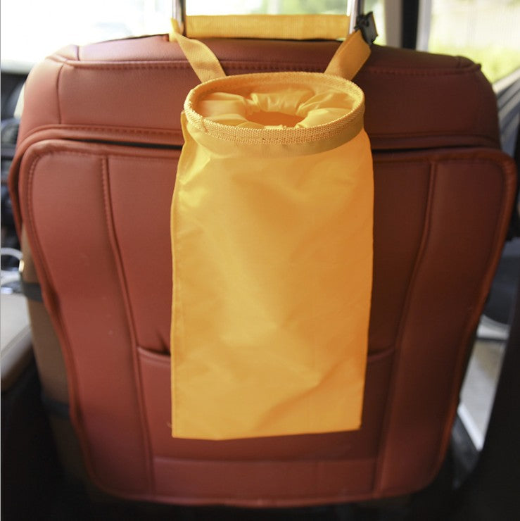 Car Bin Seat Back Trash Garbage Holder Hanging Waste Basket Storage Organizer