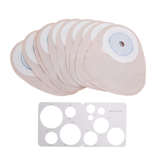 (10 PCS)Disposable Colostomy Bags One-Piece Closed Stoma Bag Ostomy Colostomy