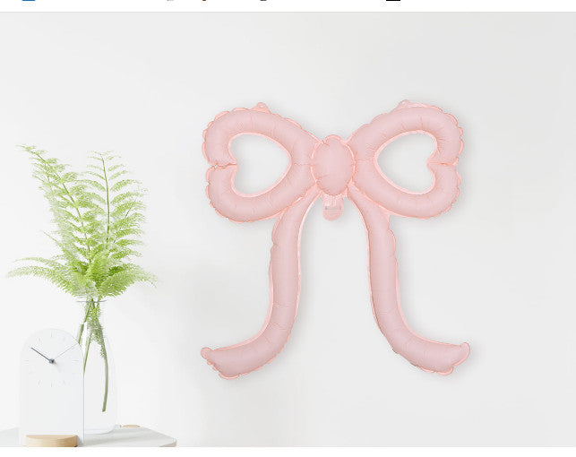 10x Bow Balloons Bow Birthday Decorations Props Romantic Creative Versatile