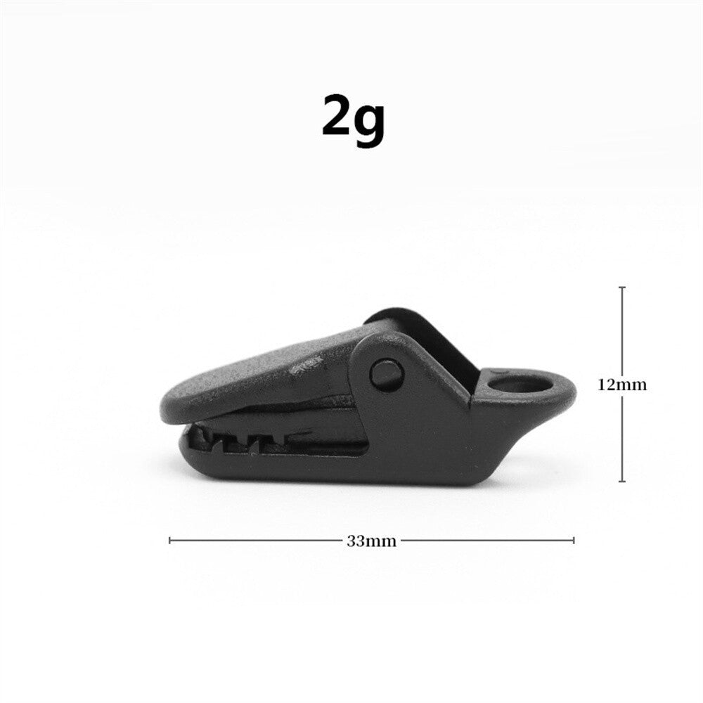 40 PCS Awning Tarp Clips Set Tent Clamp Buckle Camping Tool Heavy Duty Black UK