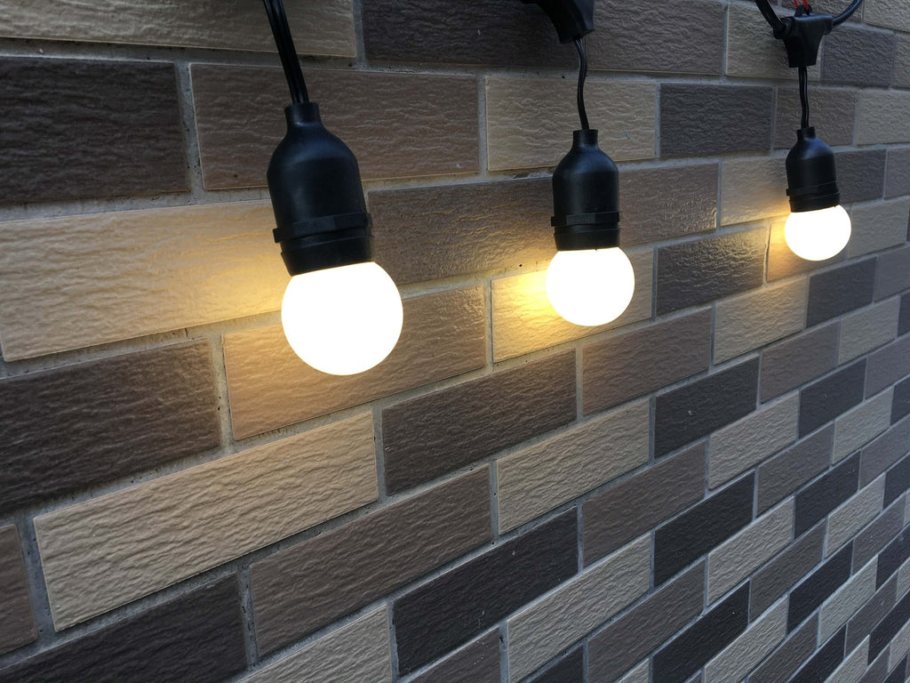 24 Pcs Globe G45 LED 3W Plastic  Bulb E27 Screw For Festoon String Light