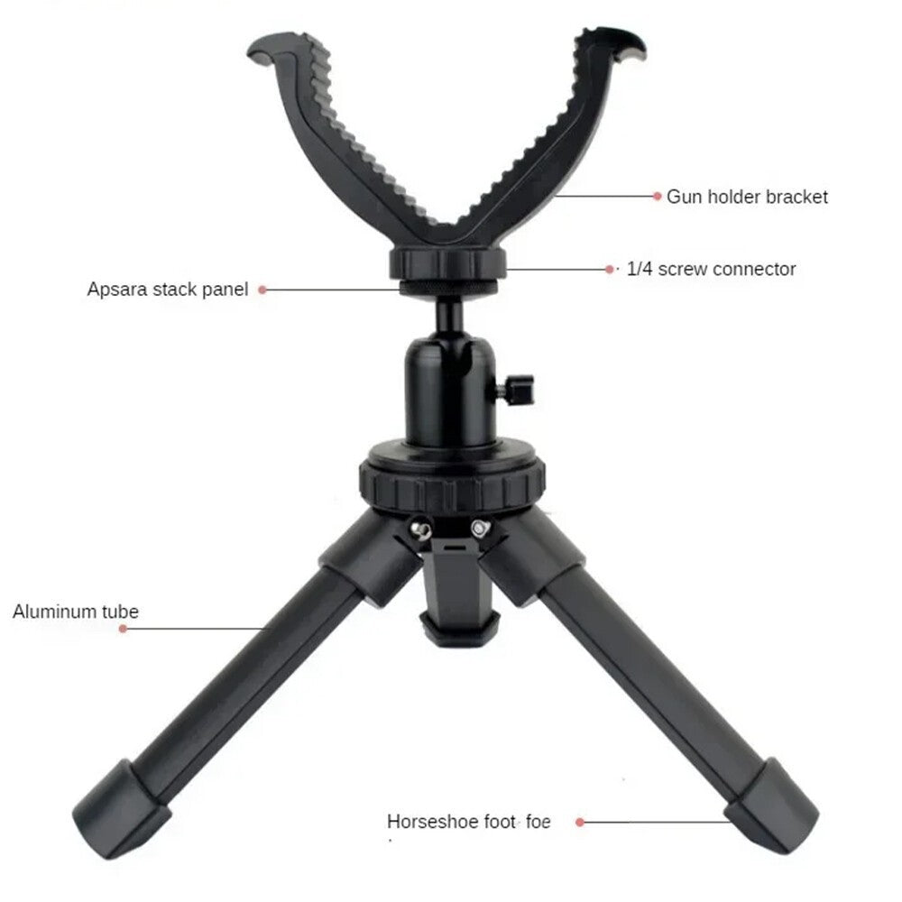 Shooting rest tripod rotable airsoft air rifle.