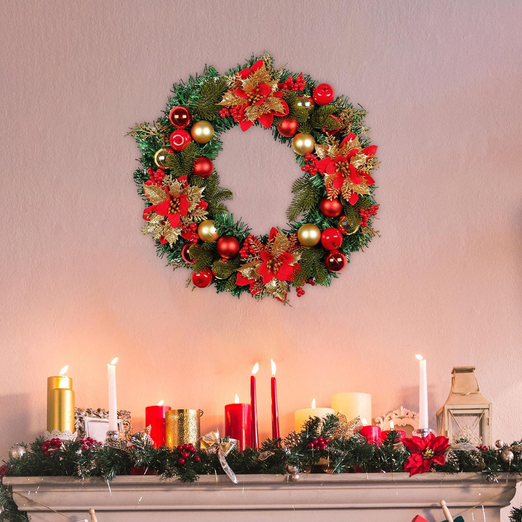Christmas Wreath Christmas Decoration Hanging Larege Artificial Winter Holiday