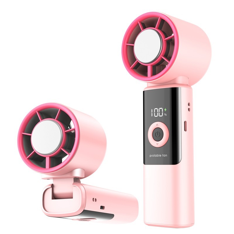 4000mAh Mini Cooler Fan Mini HandHeld Fan Foldable Fans Cooling USB Rechargeable