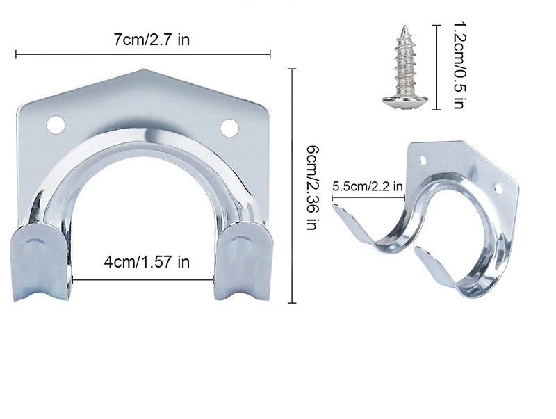 15pk Tool Hooks & Screws | Garage Garden Shed Wall Bike Hanging Storage Utility