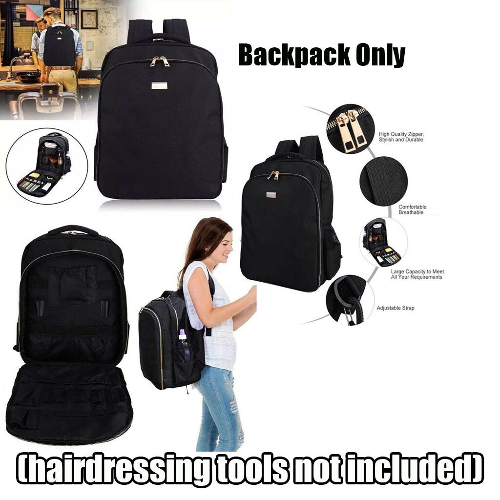 Barber Stylist Backpack Hairdressing Styling Tools Bag Organizer Carrier Case