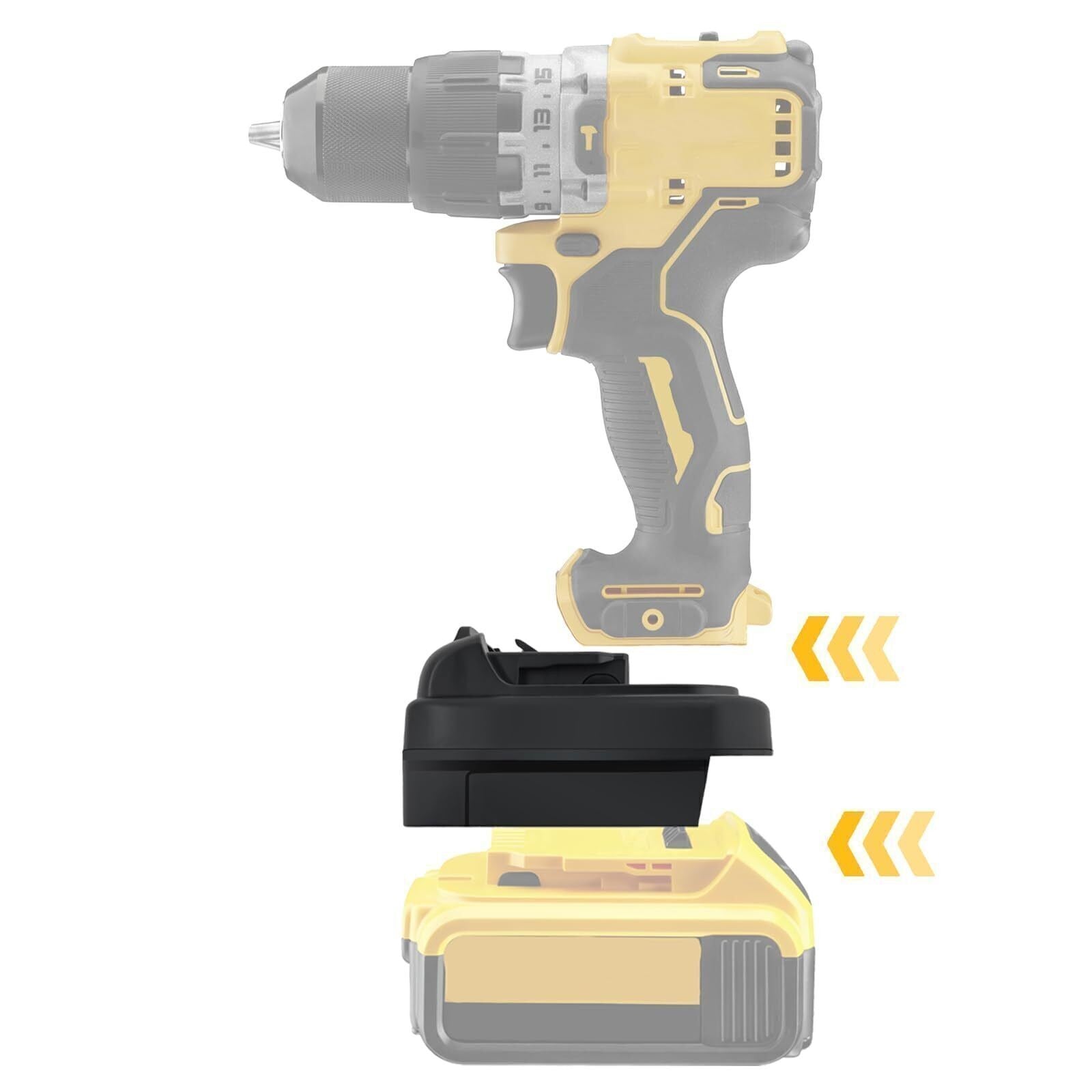 DM18DW12 Adapter For Dewalt 18V/20V Max Battery Convert to Dewalt 12V Max Li-ion