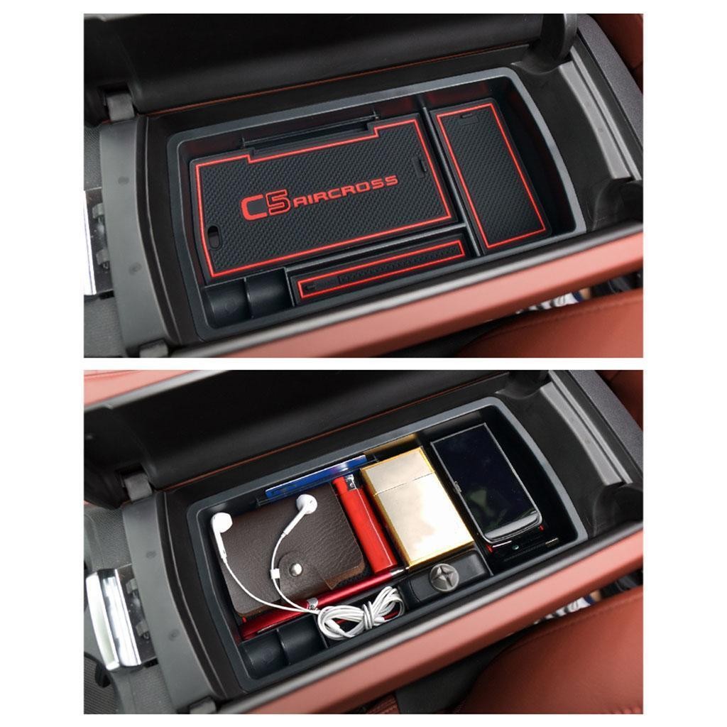 Car Armrest Box Storage Fits for Citroen C5 Aircross Replaces Accessories