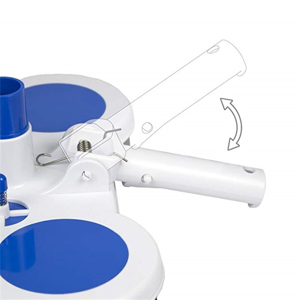 Heavy Duty Pool Vacuum Head with Adjustable Clips,13' for Swimming Pool Cleaning