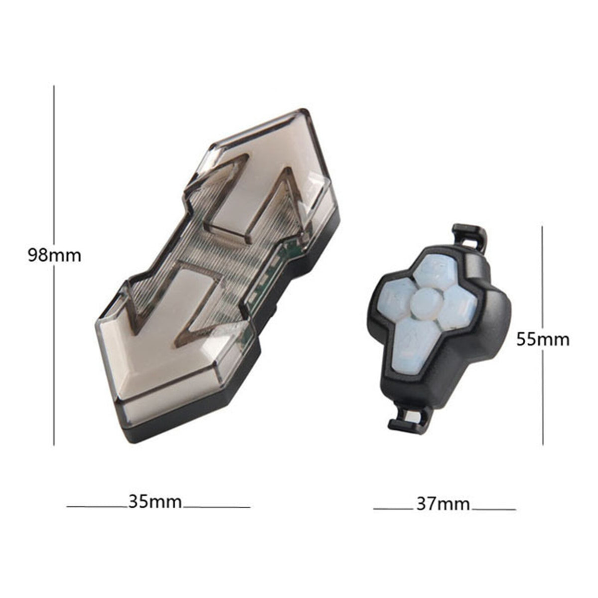 LED Bicycle USB Indicator 120 Lumens Bike Tail Turn Signal Light With Remote