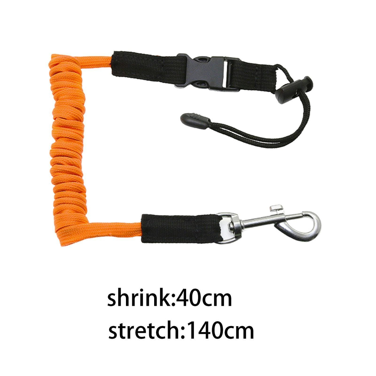 Kayak Paddle Leash Lightweight Fishing Accessories Coiled Lanyard Rope for
