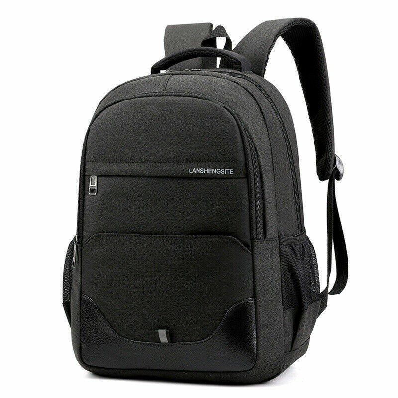 Mens Backpack Rucksack Black Bag School Sport Work Large Travel Hiking Laptop
