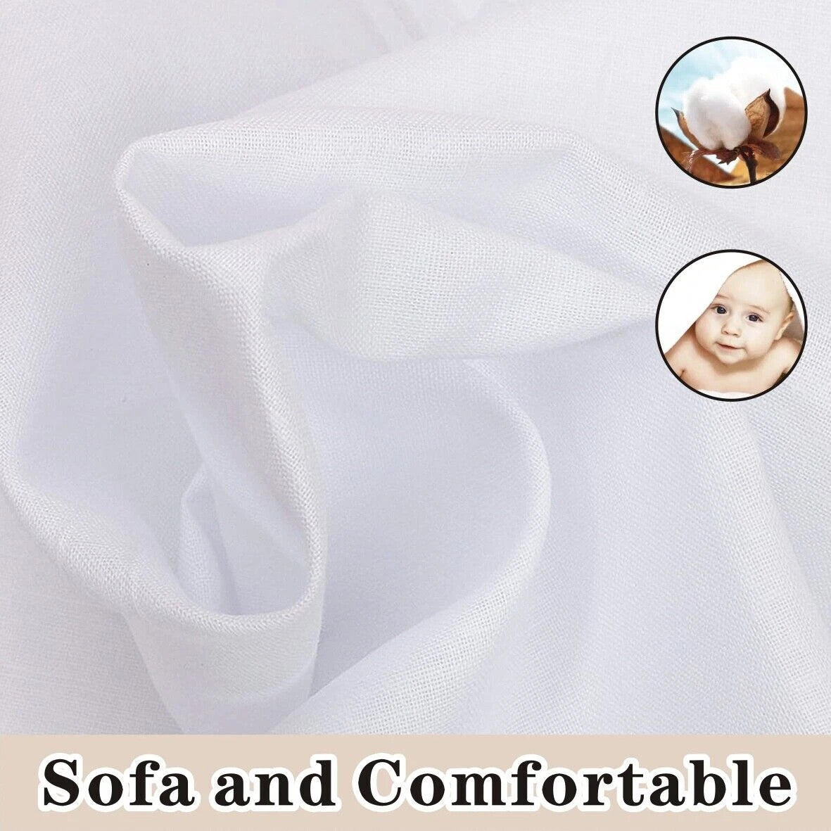 24PCS Mens Large White Square Handkerchief Soft Cotton Hankies Hankerchiefs  UK