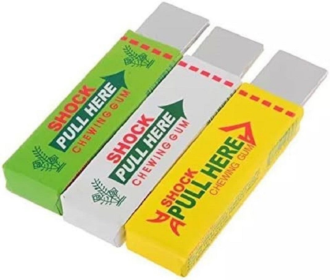 6 pcs Electric Shock Joke Chewing Gum Shocking Toy Gift Gadget Prank Trick Gag