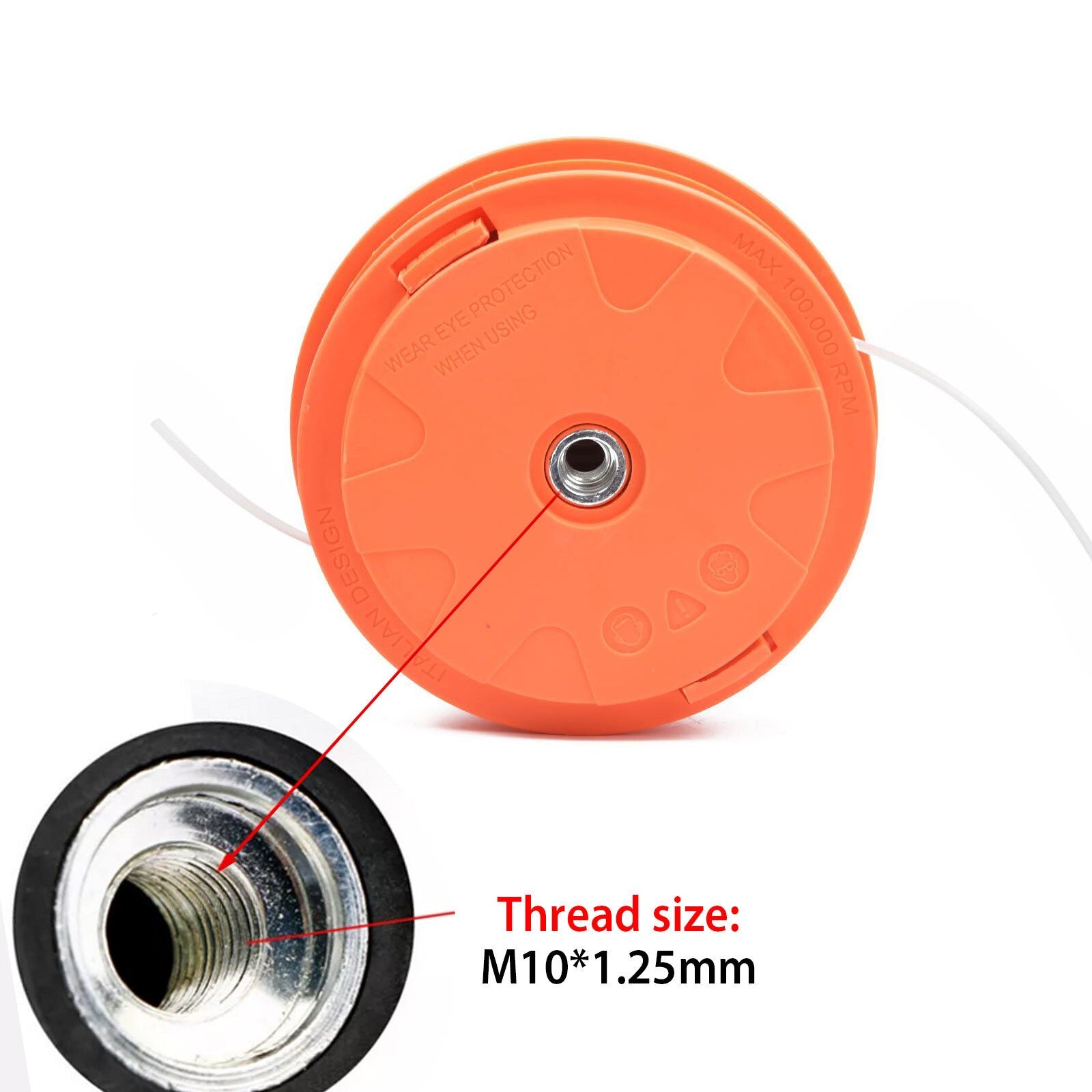 Universal Petrol Trimmer Head Replacement Strimmer Bump Feed Line Spool Cutter