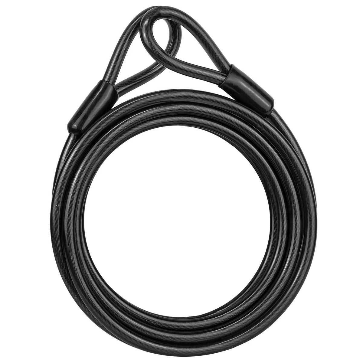 Bike Security Cable Lock - 1.2M Long and 12Mm Thick Heavy Duty Black Cable UK