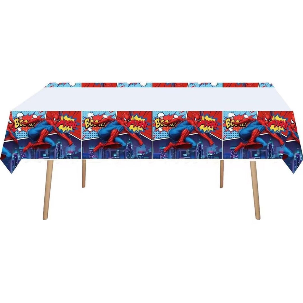 Spider Man Birthday Decorations Boys Party Tableware Plates Balloons Banner Set