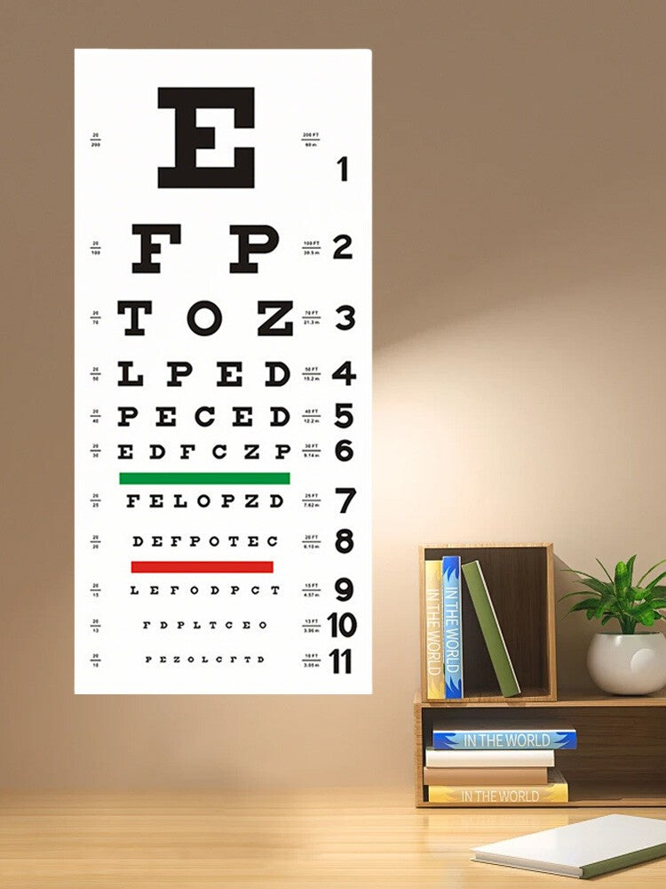 Snellen Eye Chart, Eye Charts 20 Feet Low Vision Eye Test Charts for Eye Exams