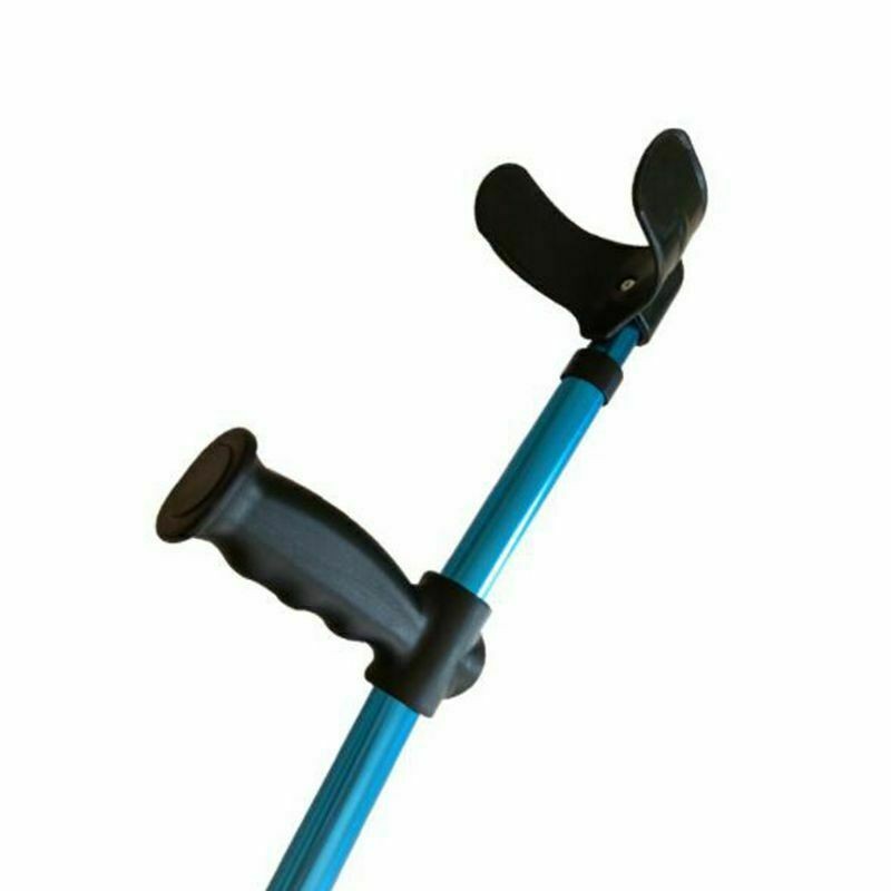1× Adults Foldable Heavy Duty Walking Forearm Crutch Stick Aluminum Alloy