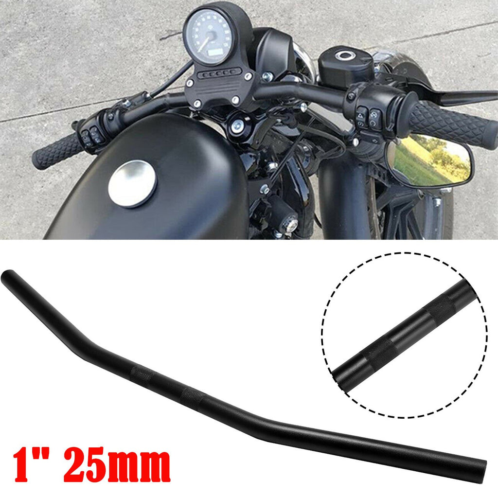 1 inch 25mm Motorcycle Handlebars Drag Bars Black For Harley Sportster Bobber