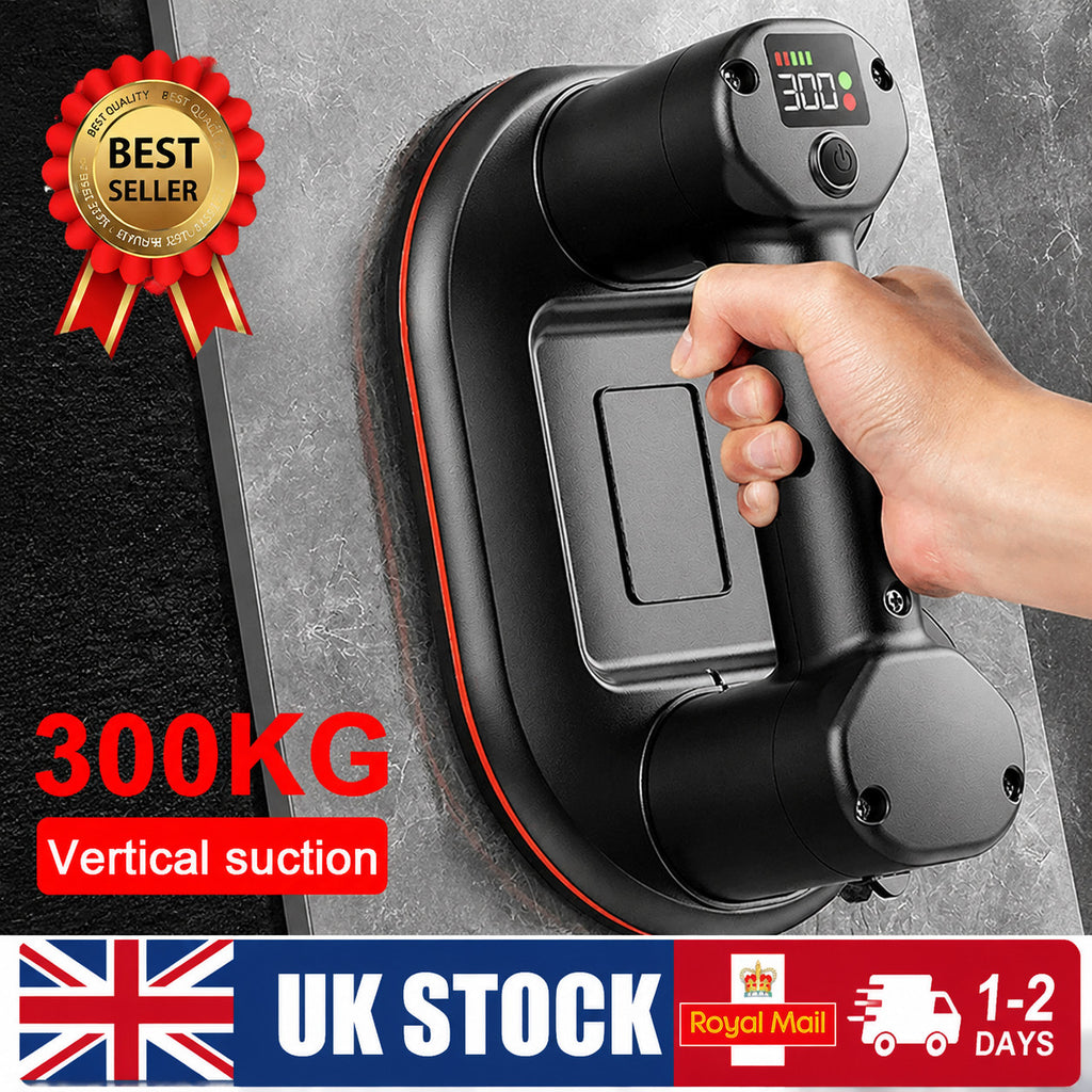 UK 300KG 4000mAh Electric Vacuum Suction Cup Heavy Duty Suction Lifting Tool🔥