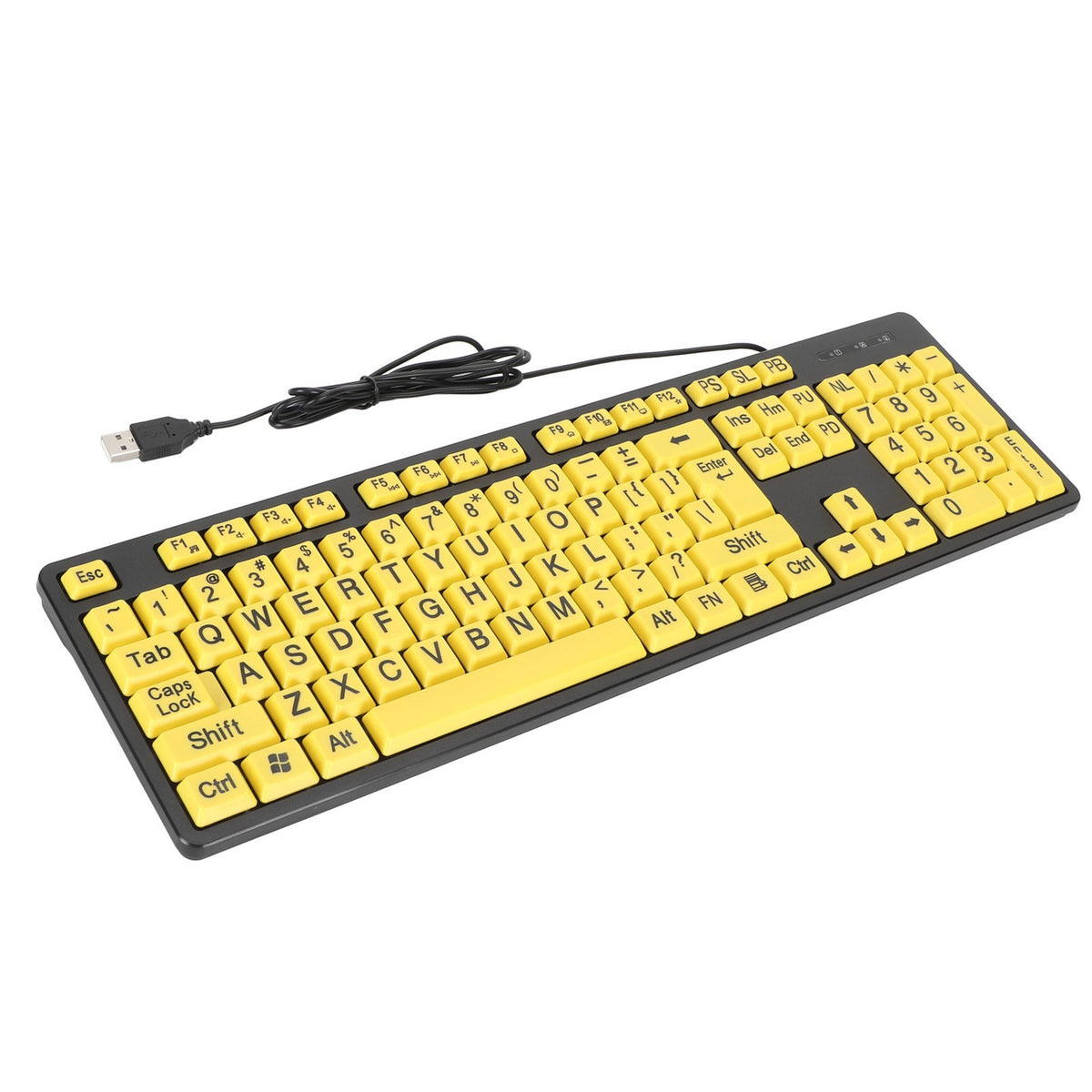 104 Keys Large Print Computer Keyboard For Seniors Comfortable Typing