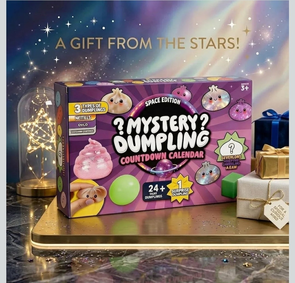 24 Days Mystery Dumpling Calendar, Advent Calendar Cute Squishy Toys for Kids 3+