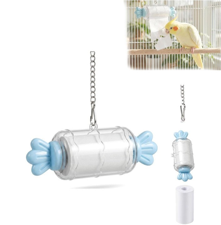 Bird Shredding Toys for Parrots,Interactive Rolling Paper Play Accessory