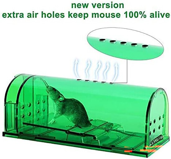Humane Mouse Traps Live Catch and Releas Mousetrap Reusable Mice Trap No Kill